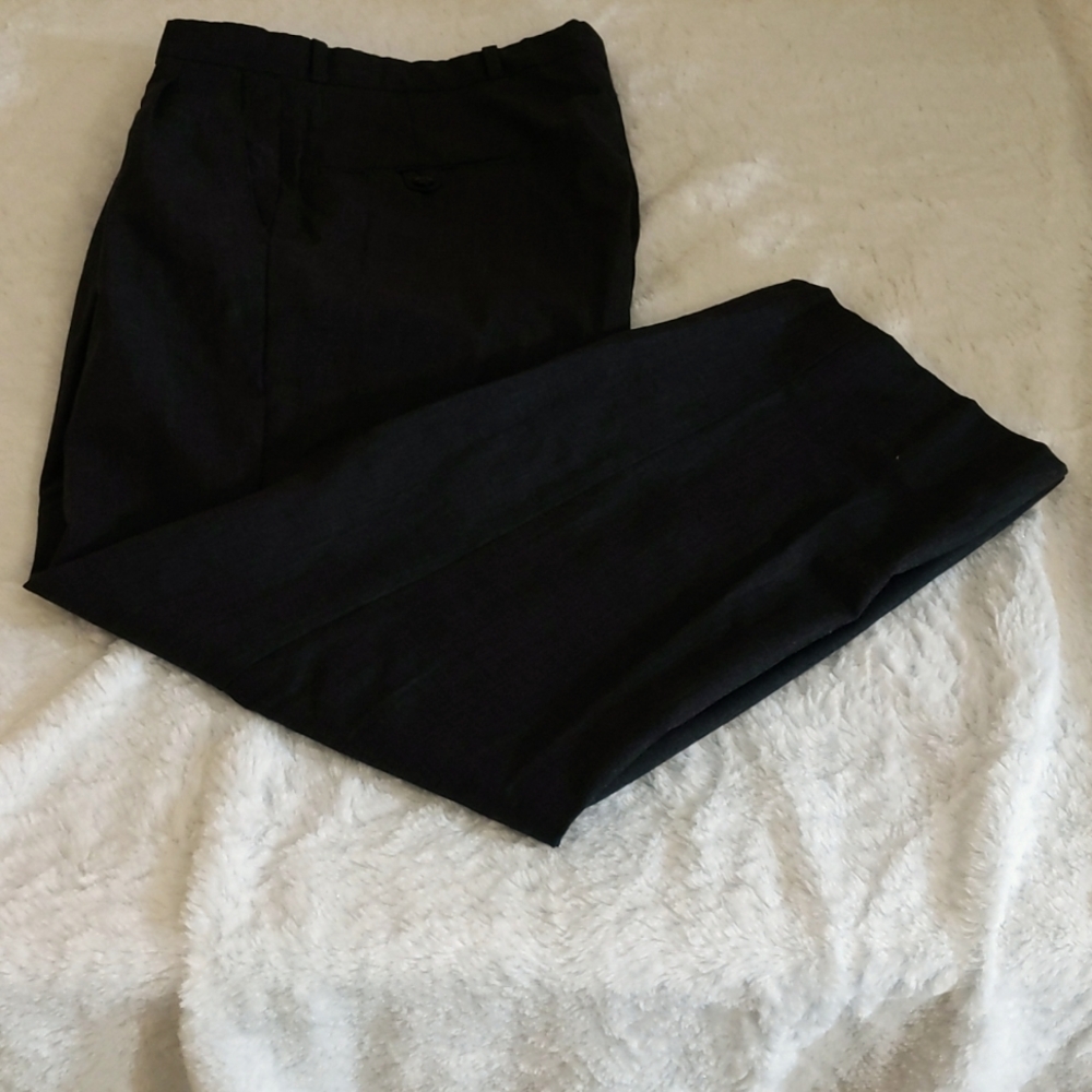 Moores| Dark Grey zippered Dress Pants with 4 pockets Wool